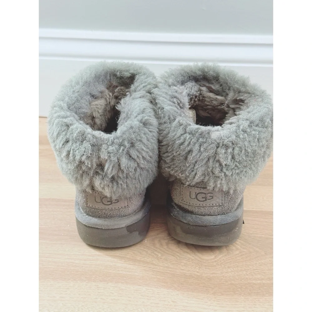 Ugg Mini Fluff Boots in Gray